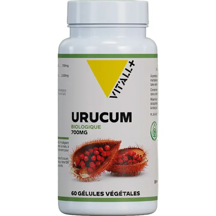 Vitall+ Urucum ecológico 700 mg, 60 cápsulas vegetales