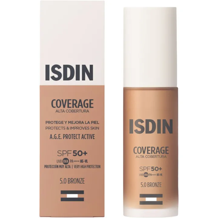Base de maquillaje Isdin Cobertura SPF50+ 30 ml