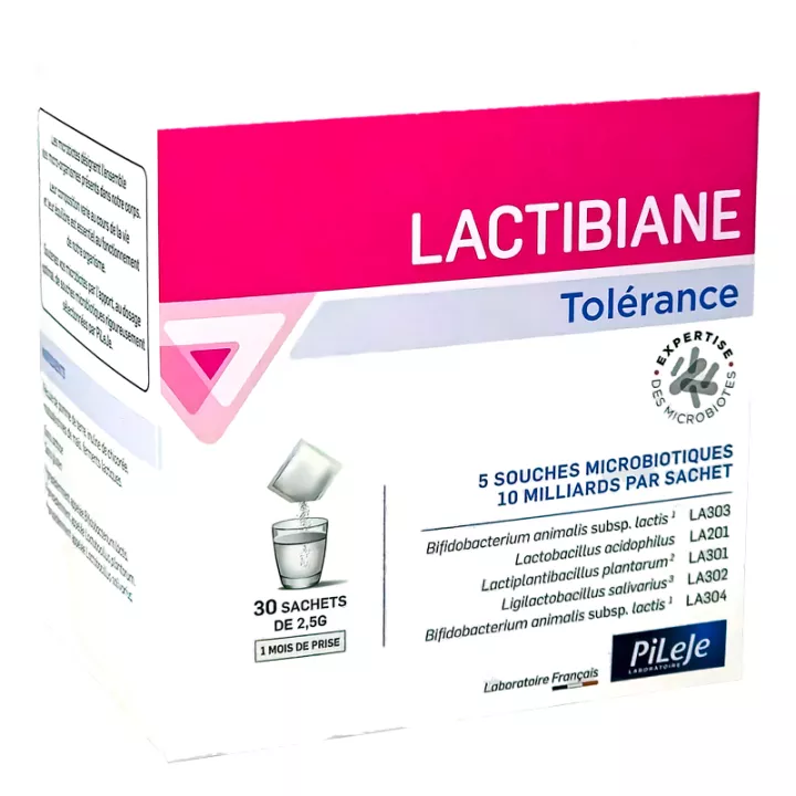 Probiotiques PiLeJe - Lactibiane Tolérance - 30 sachets de 2.5 g - Conseils