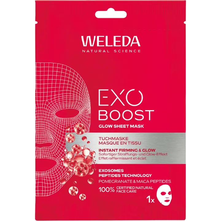 Weleda Exo Boost Glow Granada y Maca Péptidos Mascarilla x1