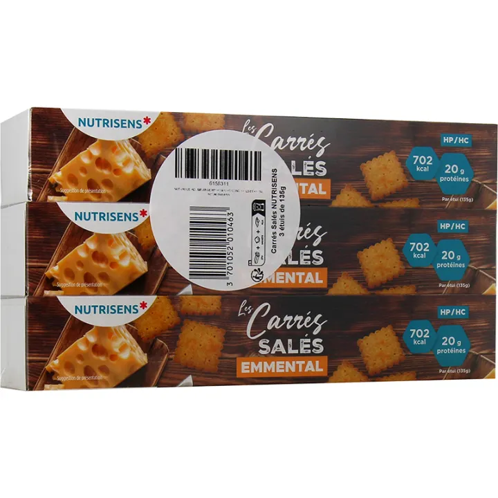 Nutrisens Calorierijke Eiwitrijke Zoute Vierkantjes 