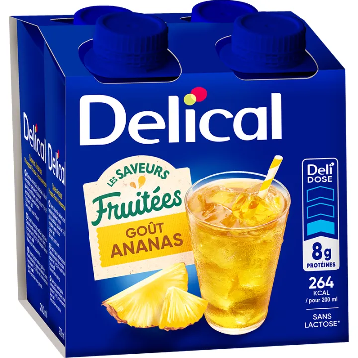 Delical Fruity Flavours Drink 4x200ml