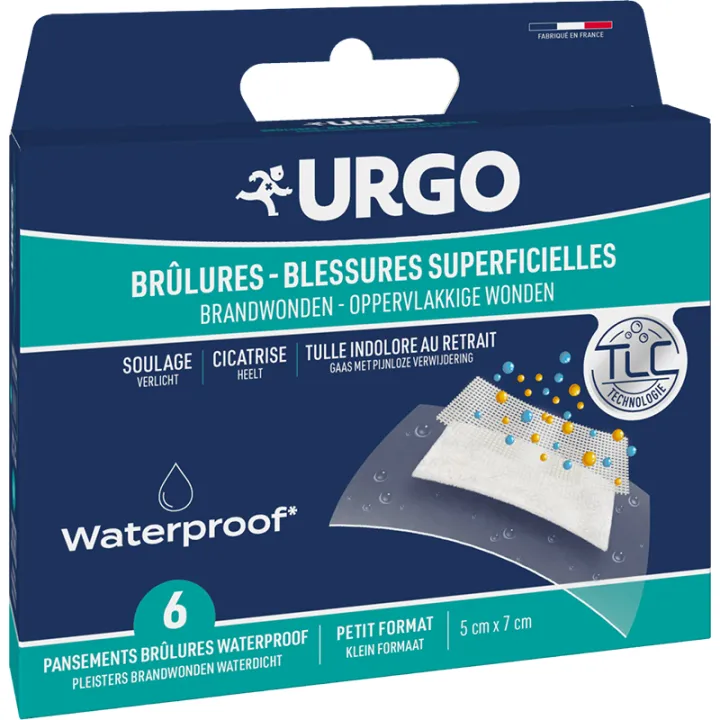 Urgo Brûlures - Поверхностные раны Водонепроницаемые повязки