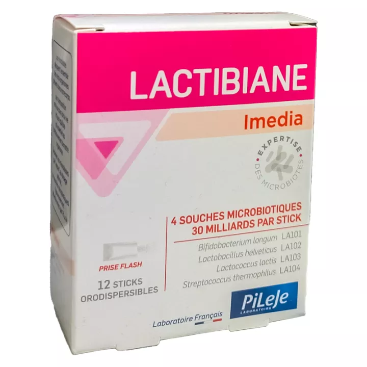 Lactibiane Imedia Pileje 12 sticks orodispersibles