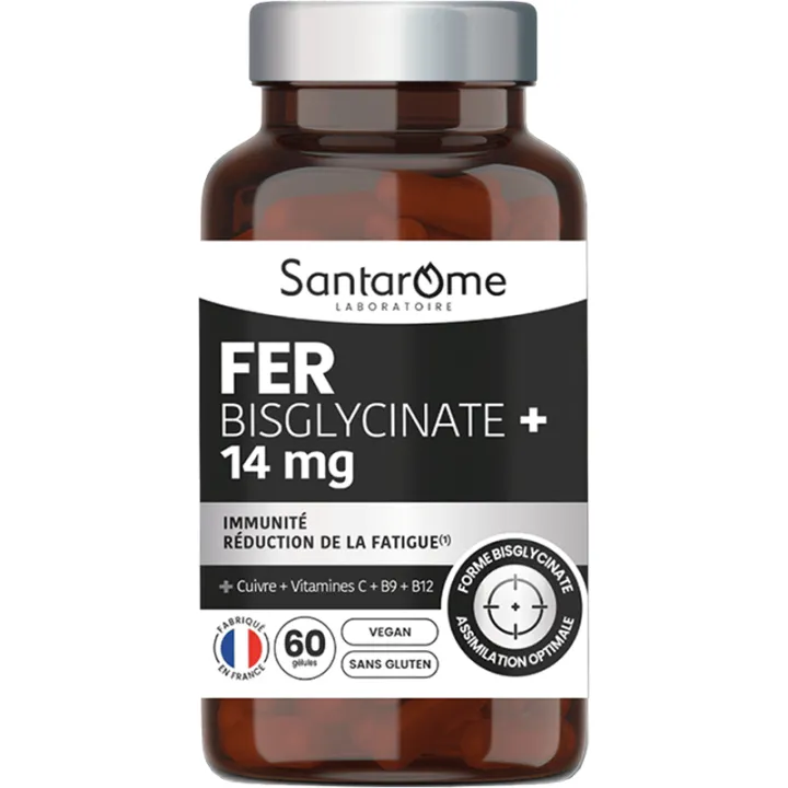 Ferro bisglicinato+ 14 mg Santarome 60 capsule