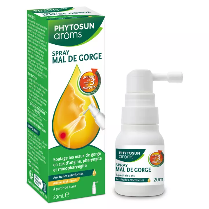 Phytosun Aroms Spray Mal di Gola Miele Limone Aroma