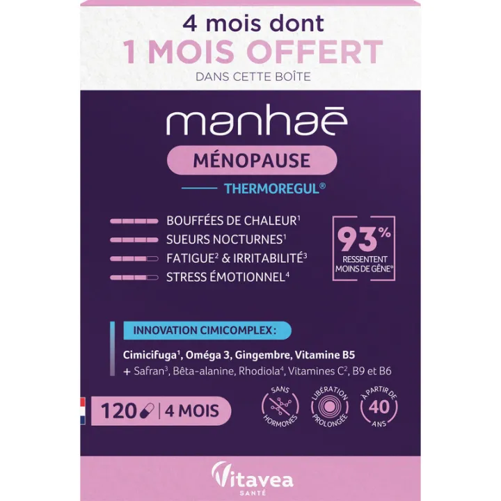 Manhae Menopausa Termorregulador Cápsulas