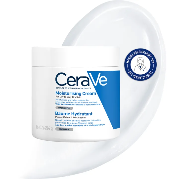 CeraVe Baume Hydratant Visage & Corps Peau Sèche à Tendance Atopique