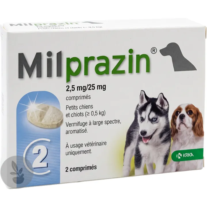 Milprazin Broad-Spectrum Dewormer for Dogs & Puppies, 2 tablets