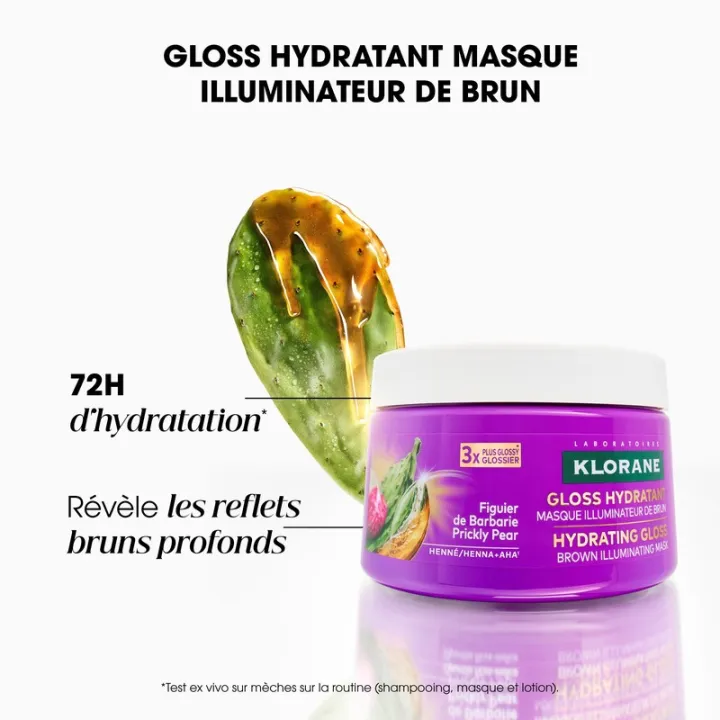 Klorane Gloss Hydratant Masque Illuminateur de Brun 250 ml
