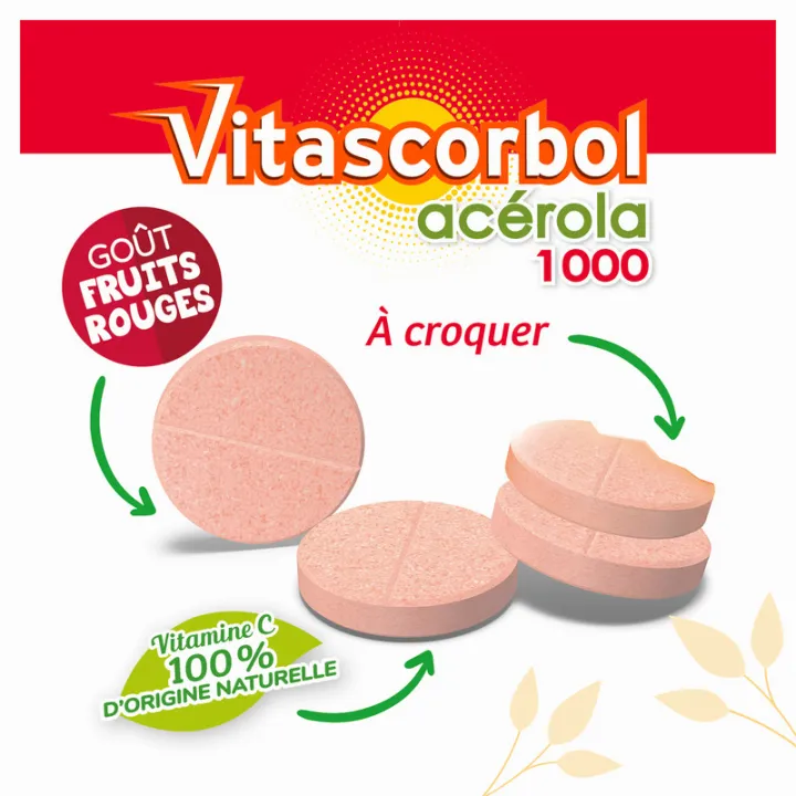 Vitascorbol Acerola 1000 Natürliches Vitamin C