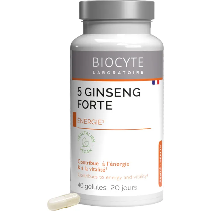 Biocyte 5 Ginseng forte 40 Gélules