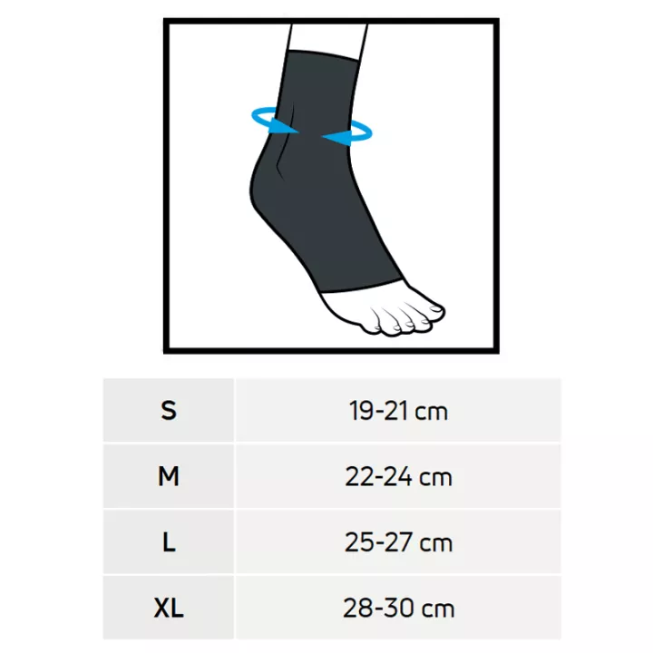 Compex-Activ-Ankle+ Chevillère de Contention Sportive avec Sangles