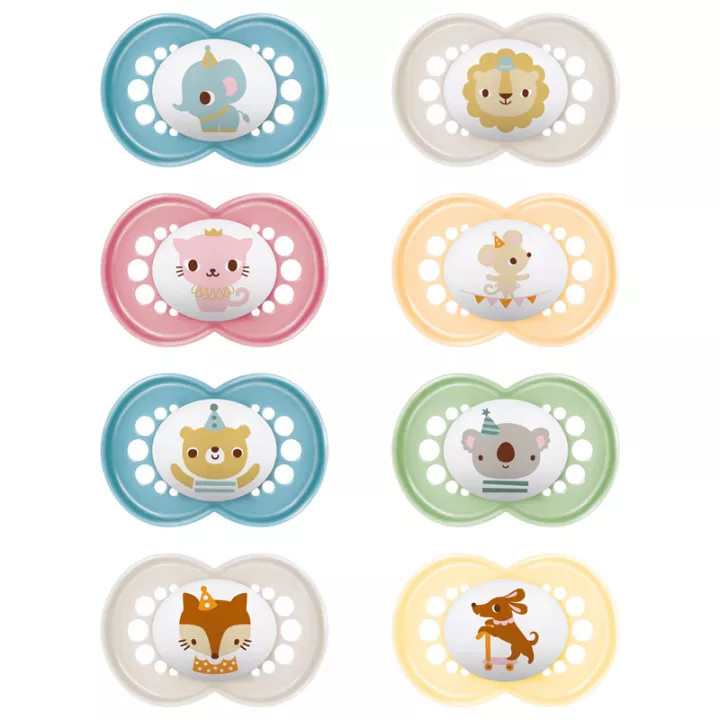 Mam Pacifier Original Animals + набор из 2 штук на 6 месяцев Ref 27