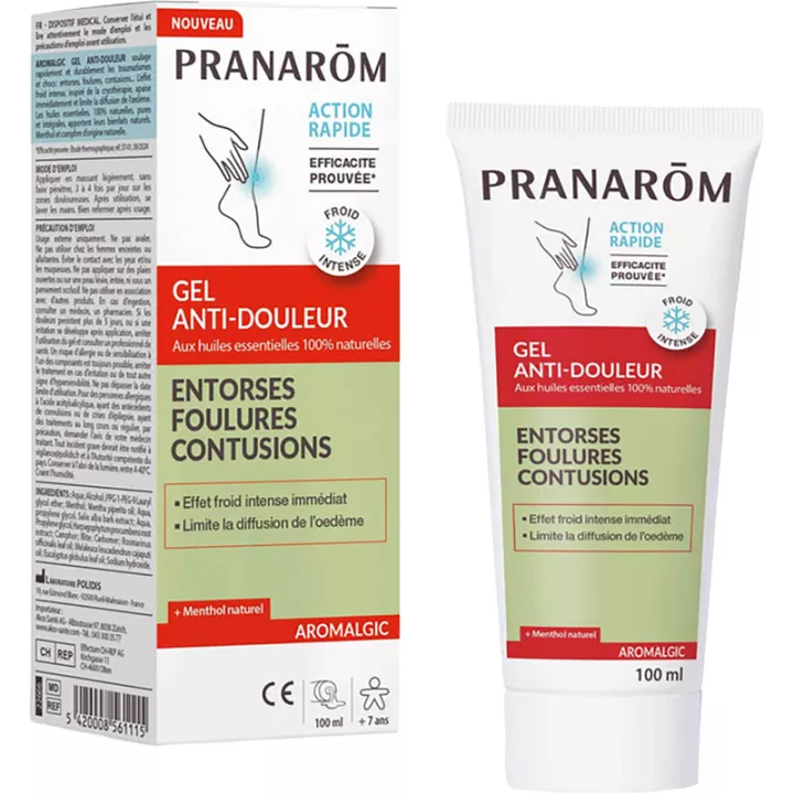 Pranarom Aromalgic Gel Anti-Douleur Entorses Foulures & Contusions 100ml