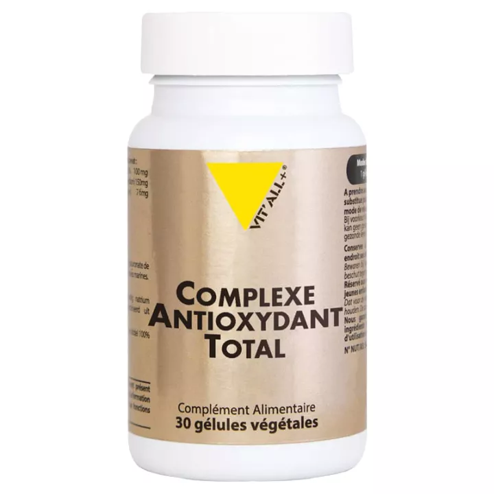 Vitall + Totaal anti-oxidantencomplex 30 plantaardige capsules