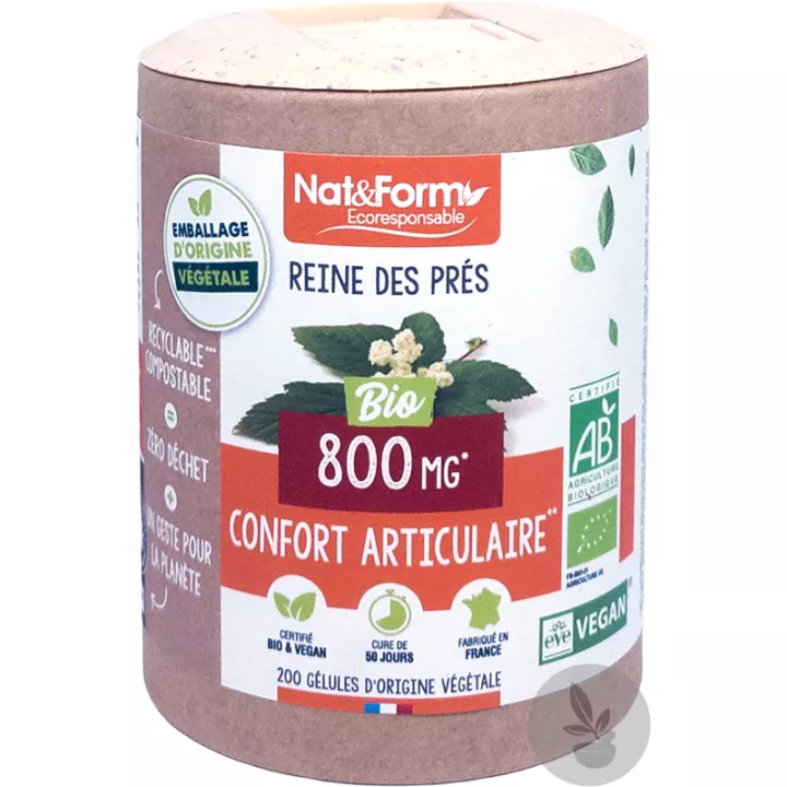 Nat & Form Meadowsweet organic 200 вегетарианских капсул Eco 