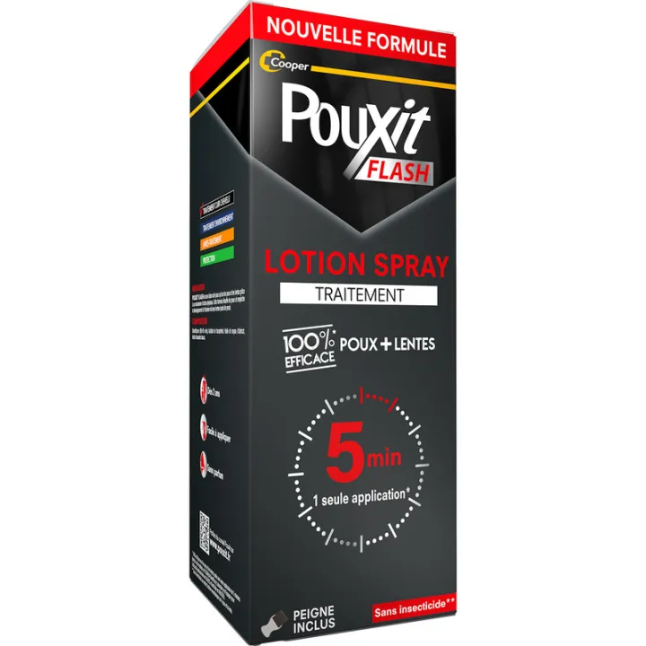 Pouxit Flash Lotion Spray gegen Läuse und Nissen 150 ml