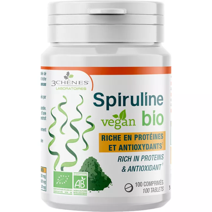 3Chênes Spirulina Vegan Organic 100 compresse