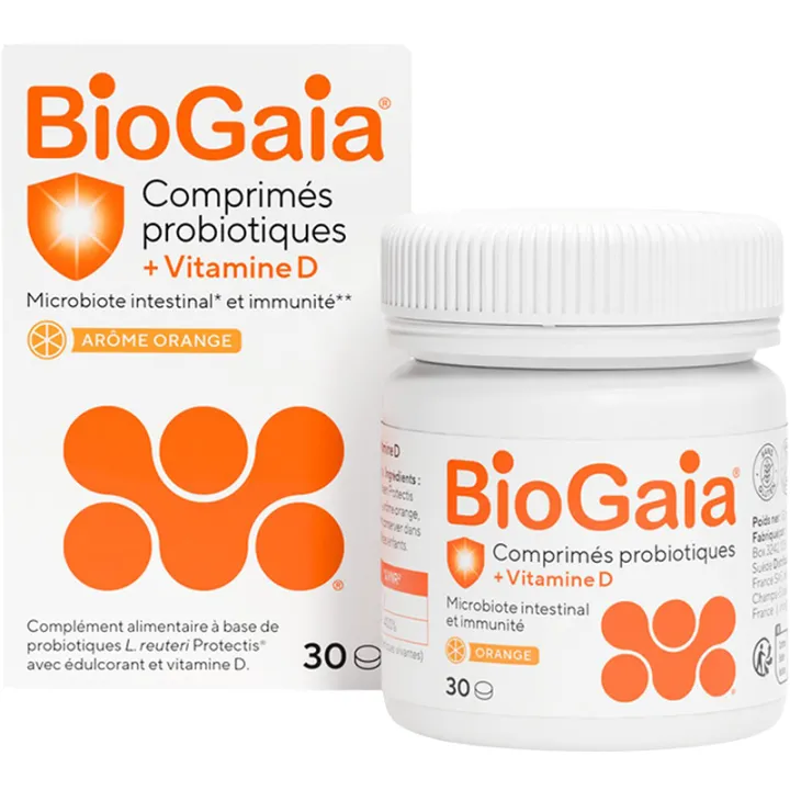 Biogaia Vitamina D Probiótico 30 comprimidos masticables