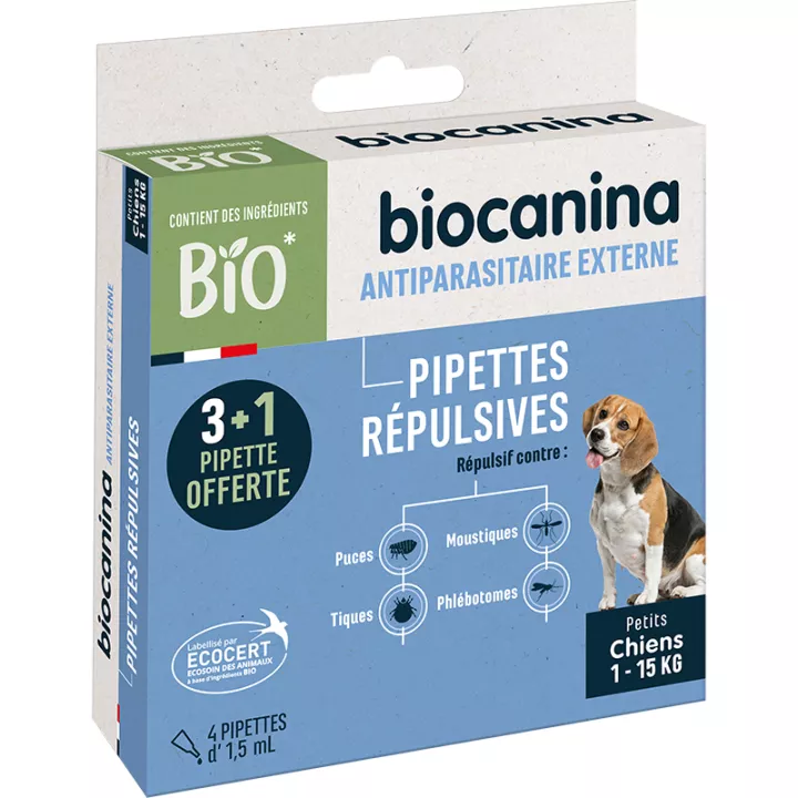 Biocanina Organic Dog Repellent Pipettes X3