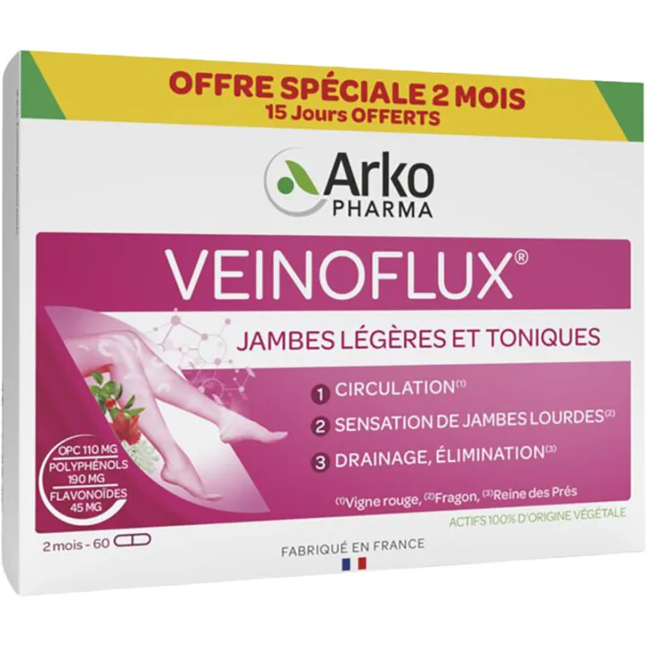 Veinoflux Piernas Ligeras y Tonificadas 30 cápsulas