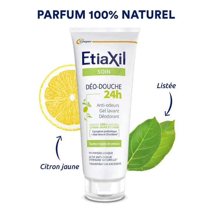 Etiaxil Gel Lavant Déo-Douche 24H Tous Types de Peaux 200 ml
