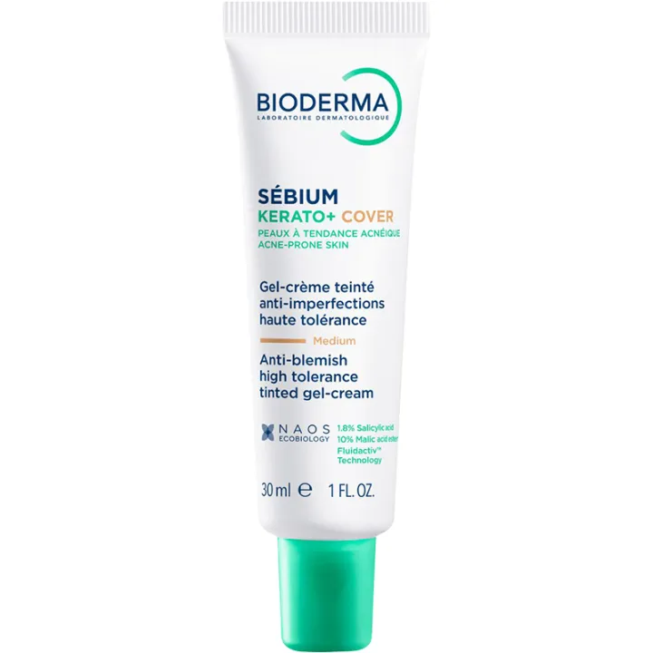 Bioderma Sebium Kerato+ Cover Gel-Creme com Cor 30 ml