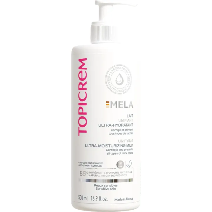 Topicrem MELA Ultra Hydraterende Unificerende Melk 500ml