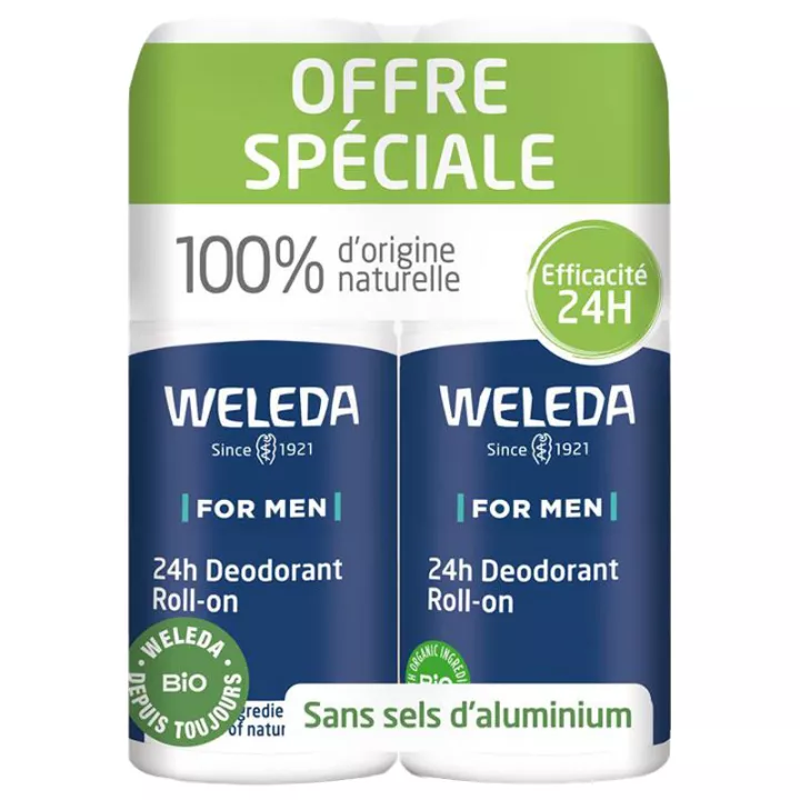 Deodorante per uomo Weleda Roll on 24h 50ml