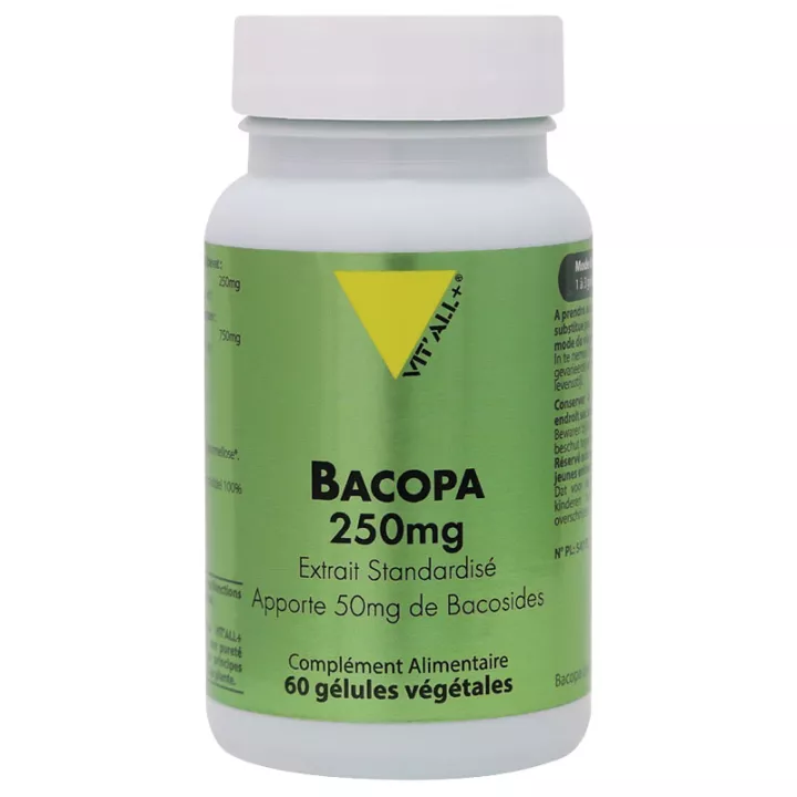 BACOPA MONNIERI Brahmi 100mg VITALL+ 60 Comprimidos