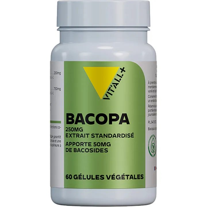 Vitall+ Bacopa 250 mg, 60 cápsulas vegetales