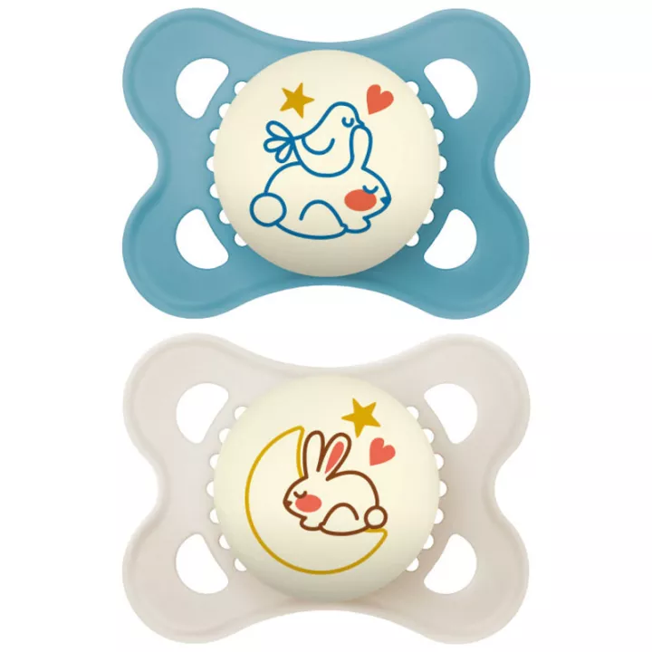 Mam Sucette Original Nuit 2-6 Mois Набор из 2 штук Ref 11
