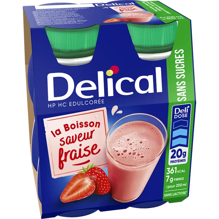Delical Getränk HP HC Zuckerfrei 4x200ml