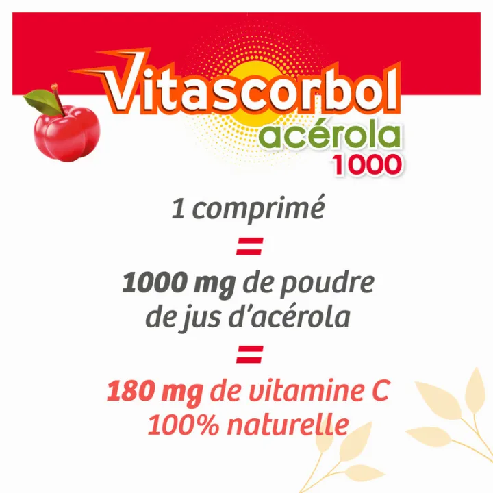 Vitascorbol Acerola 1000 Natürliches Vitamin C