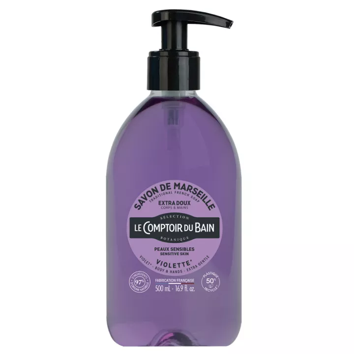 Le Comptoir du Bain Savon de Marseille Extra-Doux Violette