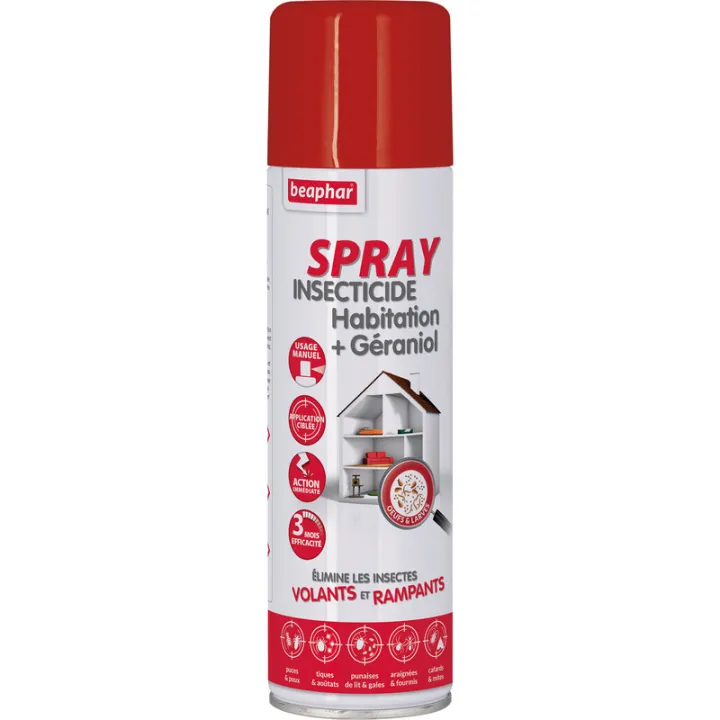 Beaphar Spray insetticida per la casa + geraniolo
