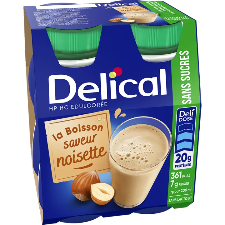 Delical Getränk HP HC Zuckerfrei 4x200ml