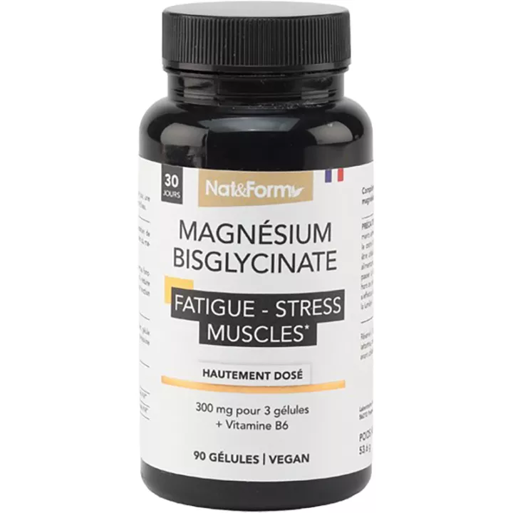 Nat & Form Nutraceutique Magnesium Bisglycinate 90 Capsules
