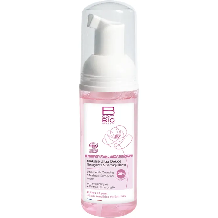 Espuma limpiadora y desmaquillante ultrasuave BcomBio 170 ml