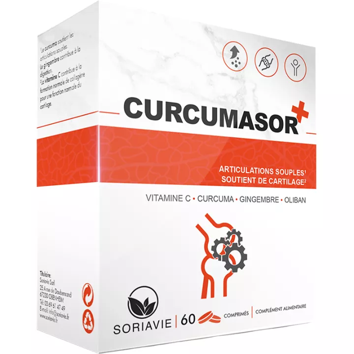 Soriavie Curcamasor+ Articulations Souples 60 comprimés