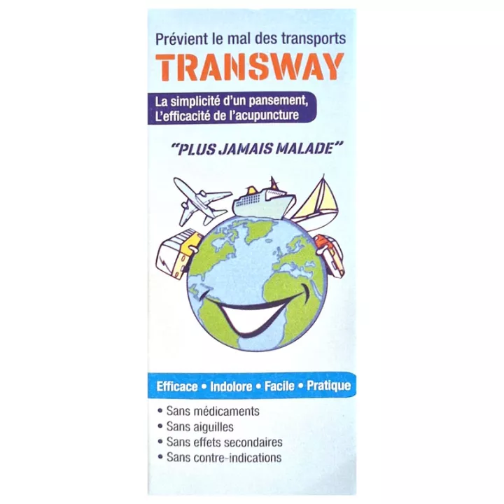 Apósito antináuseas Transway, caja de 3 pares