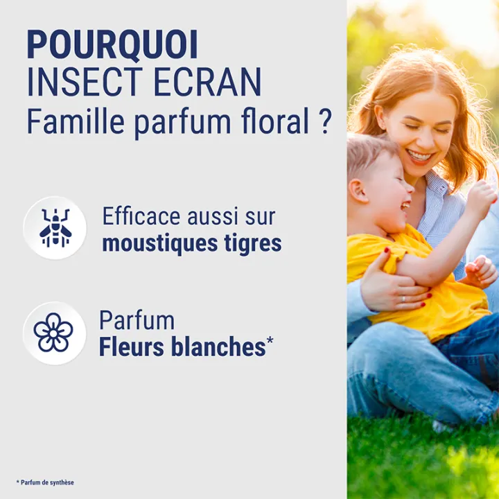 Repelente de mosquitos para toda a família, com aroma floral, Insect Ecran, spray, 100 ml