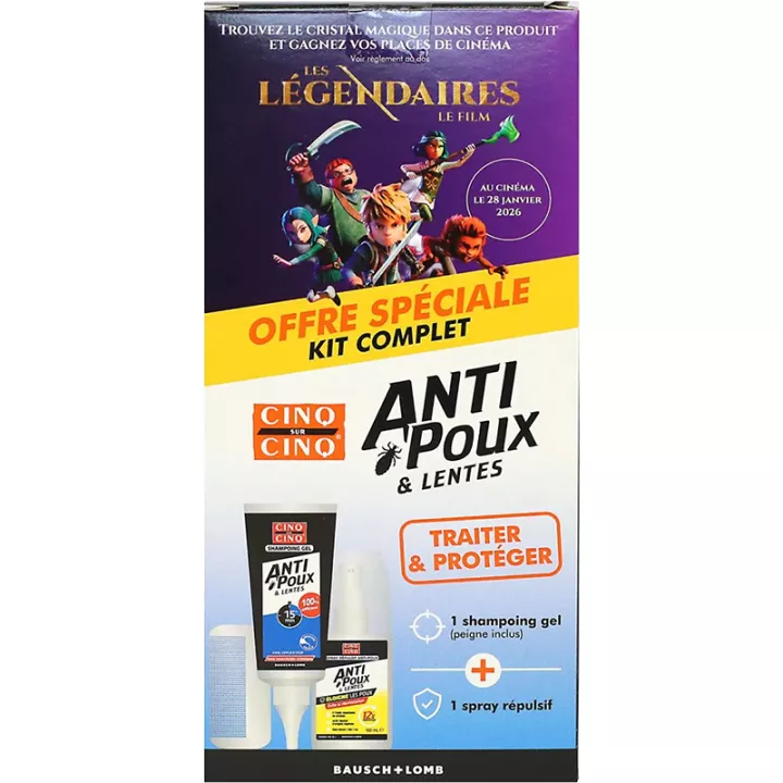Cinq-Sur-Cinq Spray Repelente de Piolhos e Lêndeas 100 ml