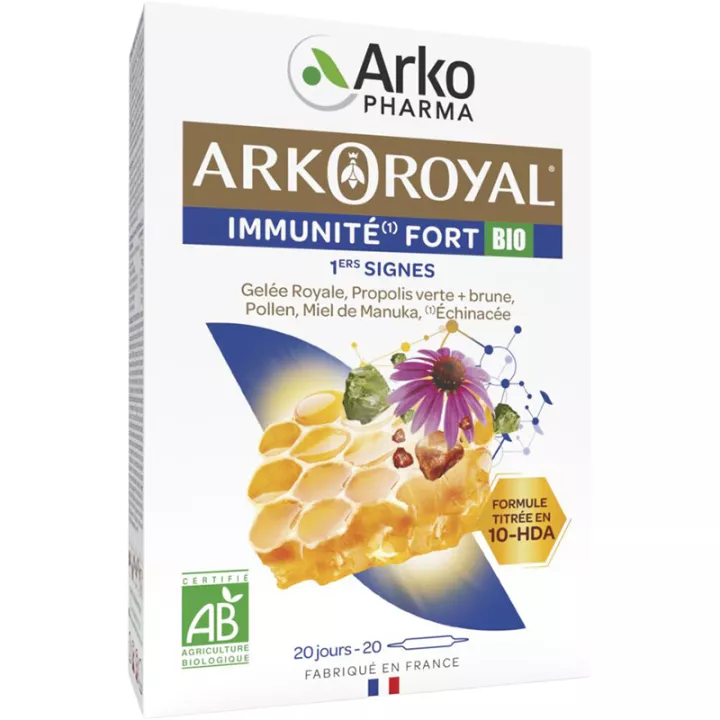 Arkoroyal Immunité Fort Bio 20 fiale