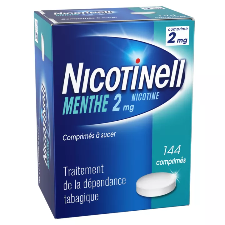 Nicotinell 2 mg Menthe Sevrage Tabagique 144 comprimés à sucer