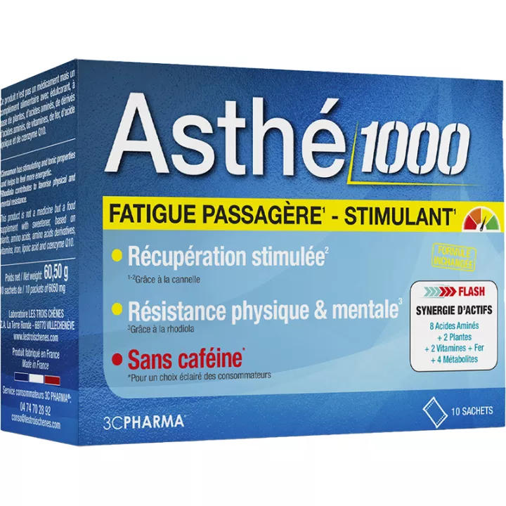 3C Pharma Asthé 1000 körperliche und geistige Erschöpfung 10 Beutel