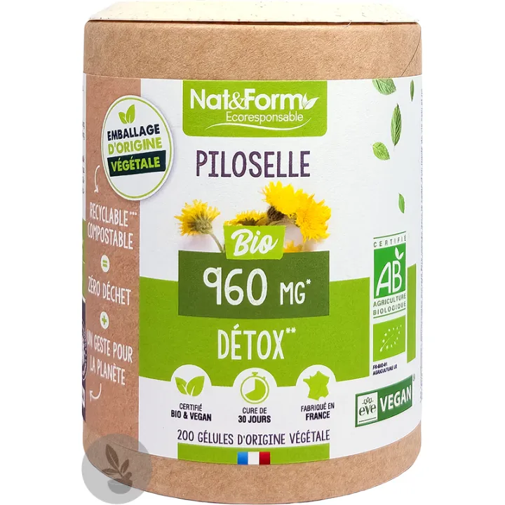 Nat & Form Piloselle Bio 200 Gélules Végétales Eco 