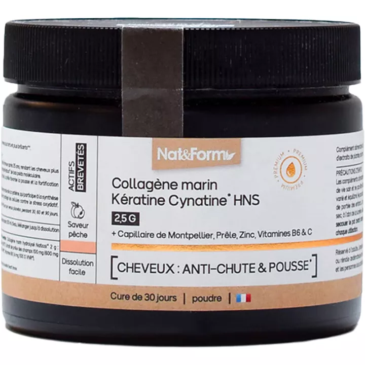 Nat&Form Collagène Marin Kératine Cynatine HNS 120 g