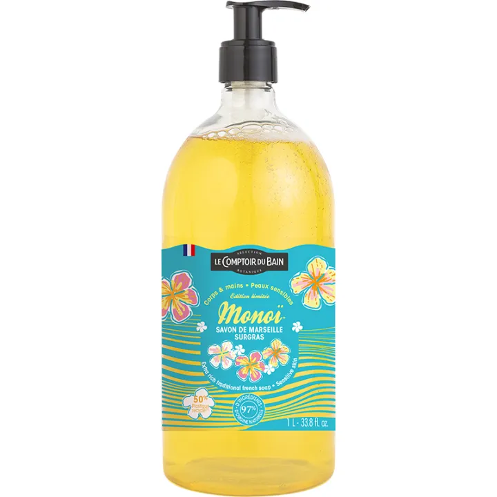 Le Comptoir du Bain Marseille Sabonete Extra Suave Monoï 1 L